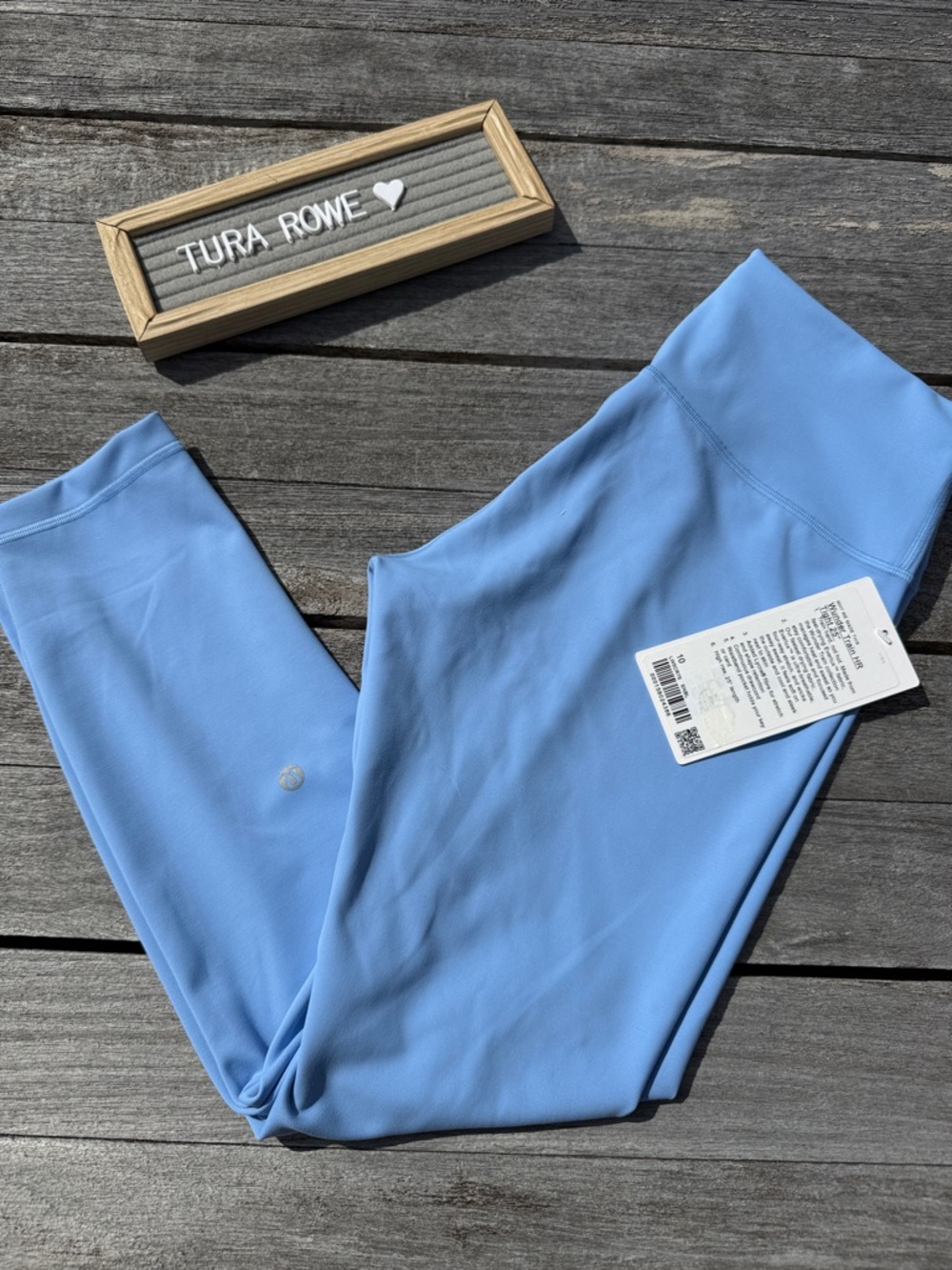 Lululemon Wunder Train HR Tight 25" Sonata Blue Size 10 NWT Everlux Leggings
